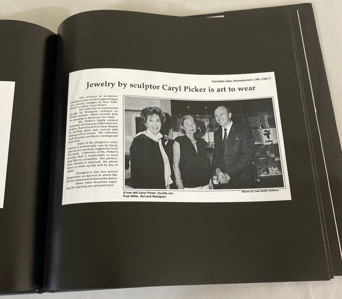 Caryl Picker Signed Book Sculptor & Jewelry Designer Judaica Tiffany Absolut NYC - Image 10