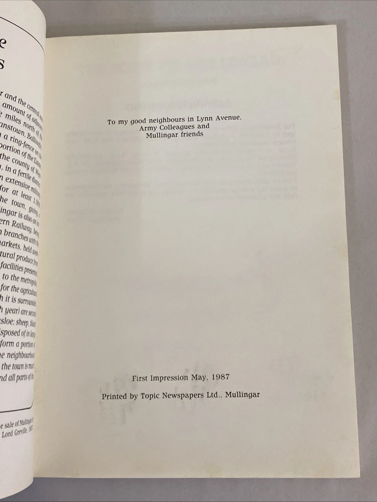 The Book of Mullingar by Padraic O'Farrell (1987) - Image 4