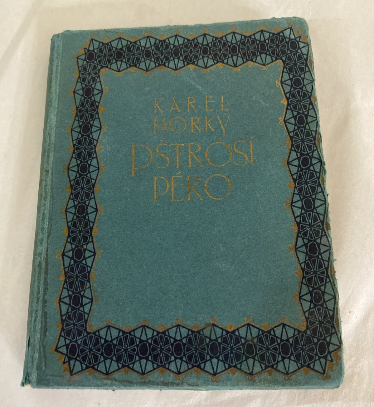 1912 Karel Horky Pstrosi Pero Prague Czech Art Nouveau Book Otto Stafl