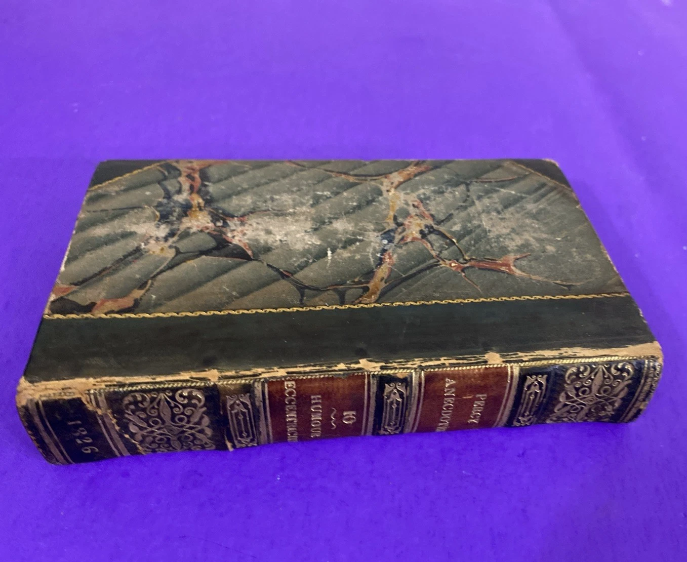 1826 Percy Anecdotes Vol X Humour Eccentricity George Colman Leather Book - Image 11