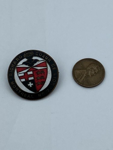 1902 Knights Templar Richard Coeur de Lion Montreal No. 7 Pin – Saratoga Springs - Image 4