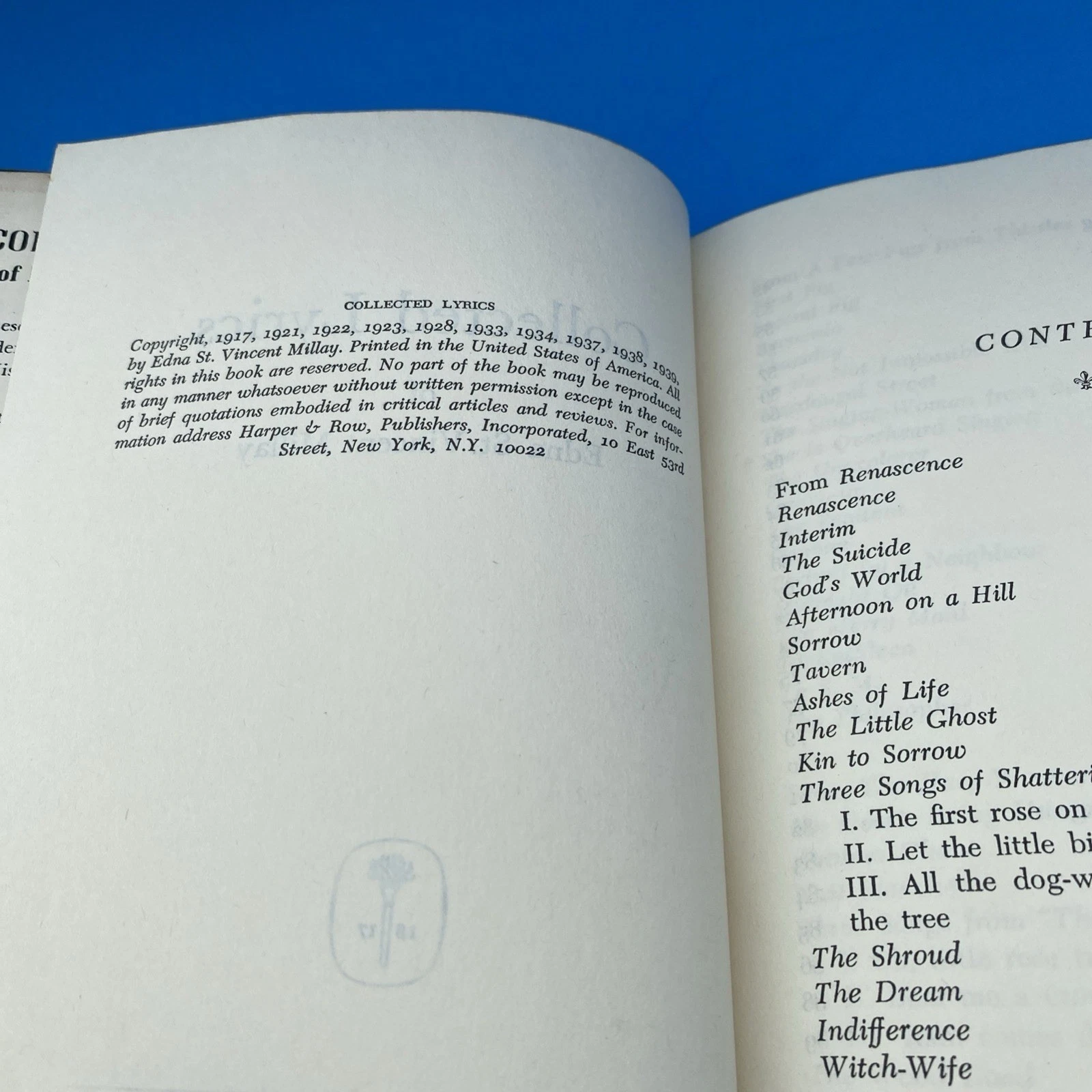 Edna St. Vincent Millay Collected Lyrics Sonnets 2 Vol Book Club Harper Row Set - Image 6