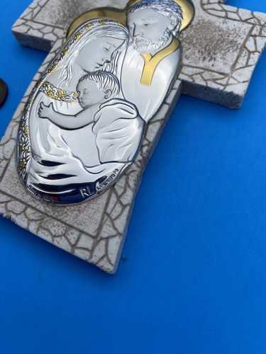 Creazioni RL Argenti Laminato AG, Holy Family Silver Wall Plaque, Italy, - Image 7