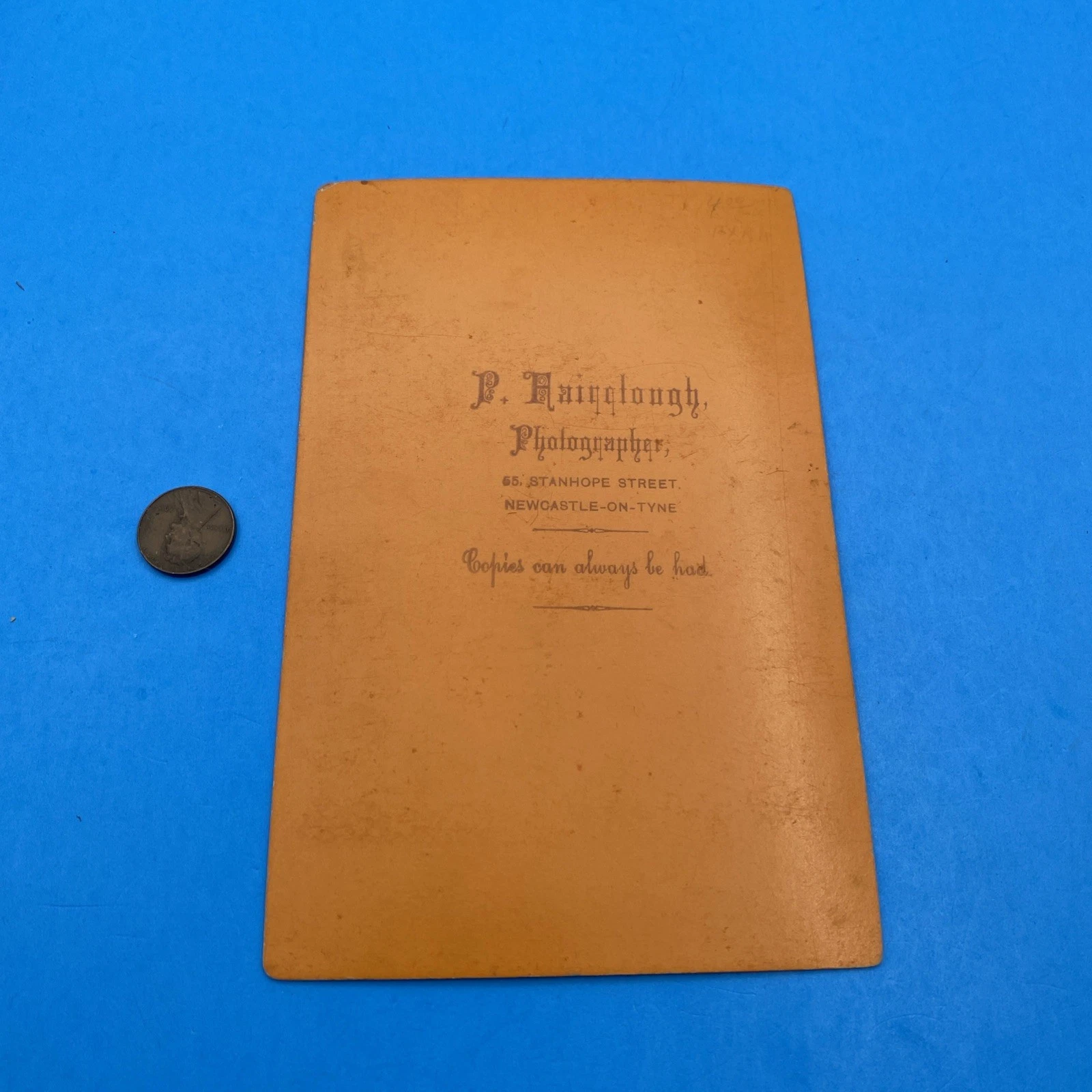 Pair 1890s Newcastle cabinet cards, Gay Interest, Rudd & Ainsclough - Image 3