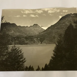 Lago di Montespluga, Splügen Pass—Casa Cantoniera Stuetta, vintage photo c.1930s