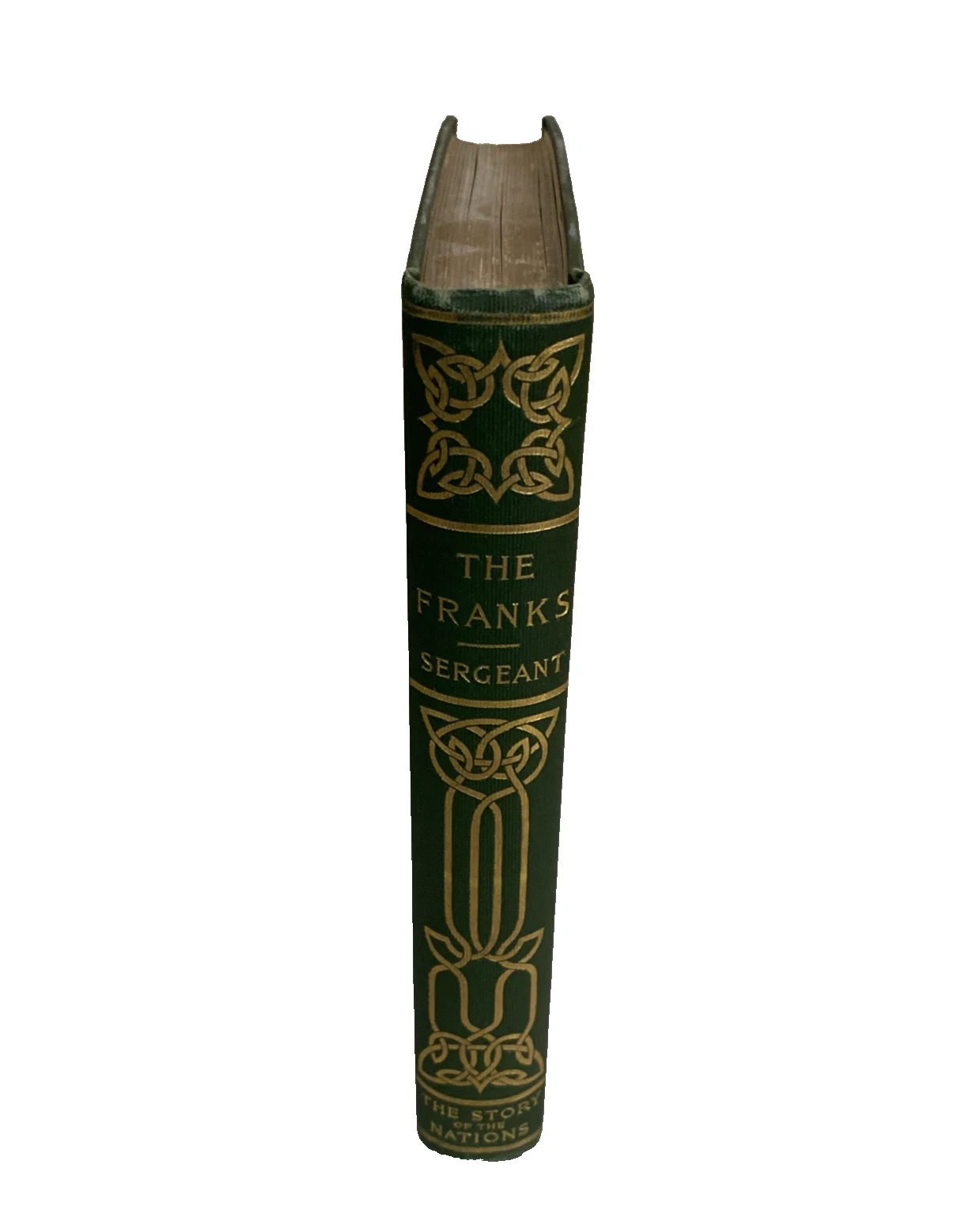 1898 The Franks Story of the Nations Lewis Sergeant Putnam Green Gilt Cloth Book - Image 2