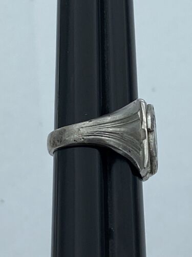OLM (Our Lady of Mercy) 925 Sterling Silver Vintage Veritas School Ring Size 8 - Image 9