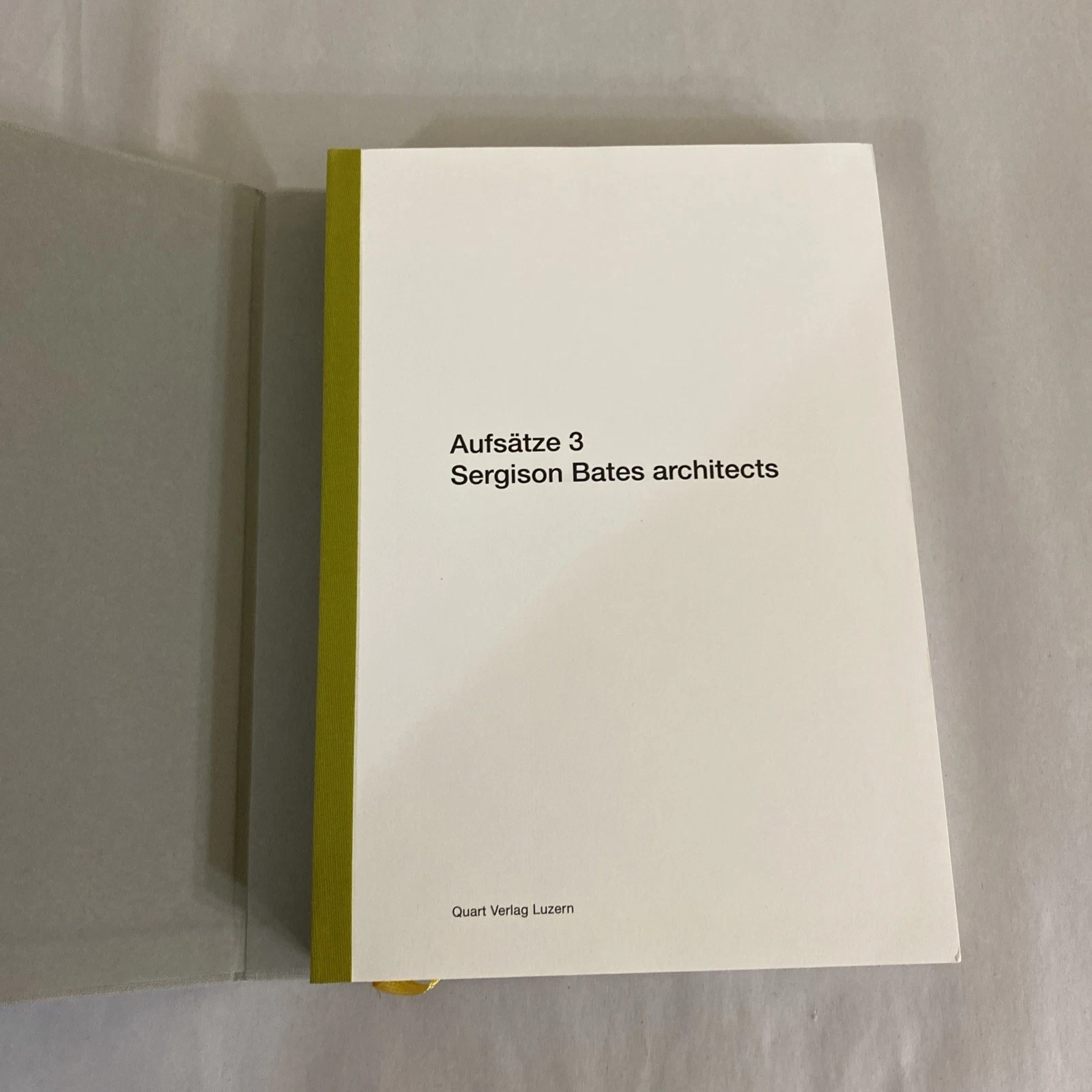 Aufsätze 3 Sergison Bates Architects 2016 Quart Verlag HB German Edition - Image 2