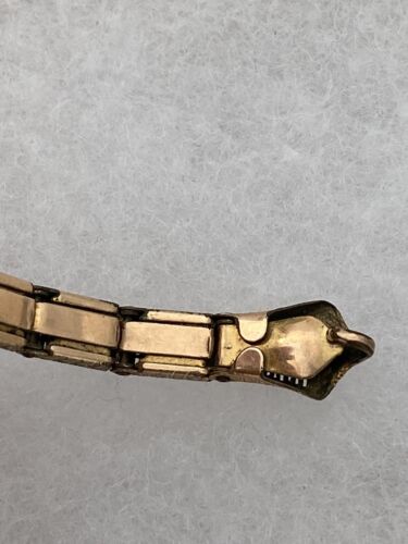 Art Deco 12k Gold-Filled Ladies Lustern Filigree Antique Watch Band - Image 6