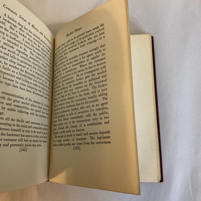 The common Sense of Money and Investments Merylle Ruckeyser 1924 First Edition - Image 6